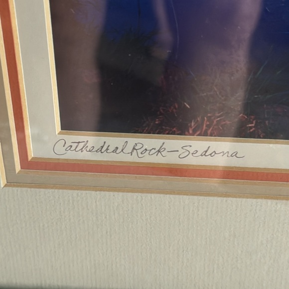 Sedona Arizona Reflection Cathedral Rock Framed Picture 11X14” - Picture 4 of 6